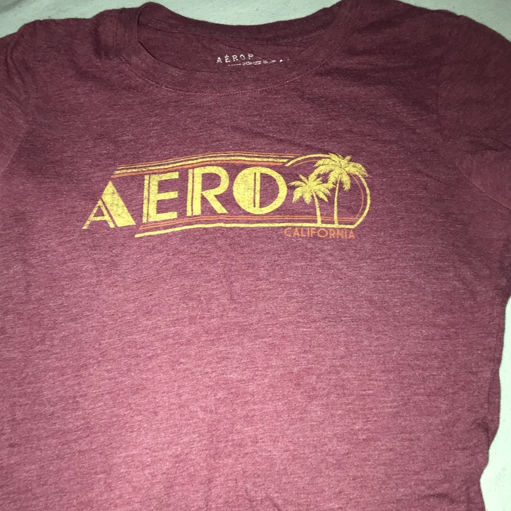 burgundy top from aeropostal